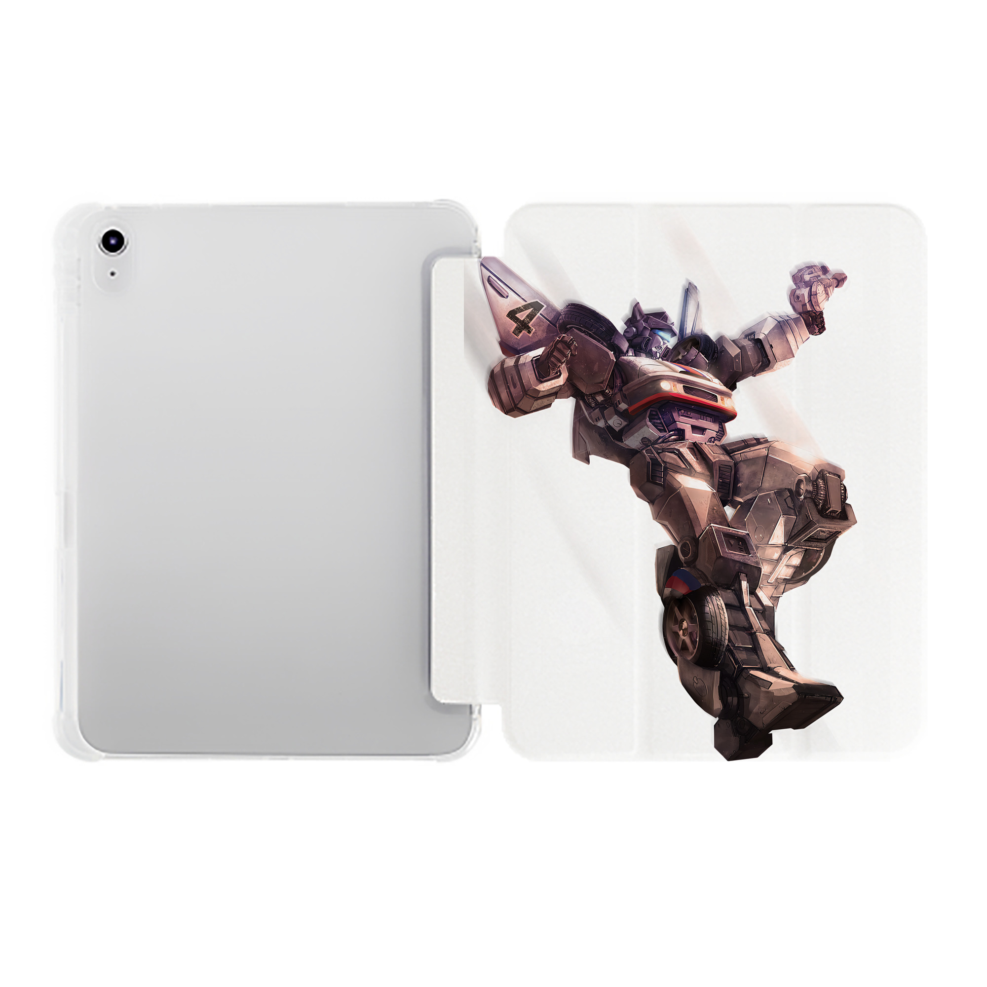 （画像用） Transformers トランスフォーマー IPad ケース ペン収納付き 三つ折りスタンド PUレザー×シリコン 対応機種9.5/10.5/10.9インチ